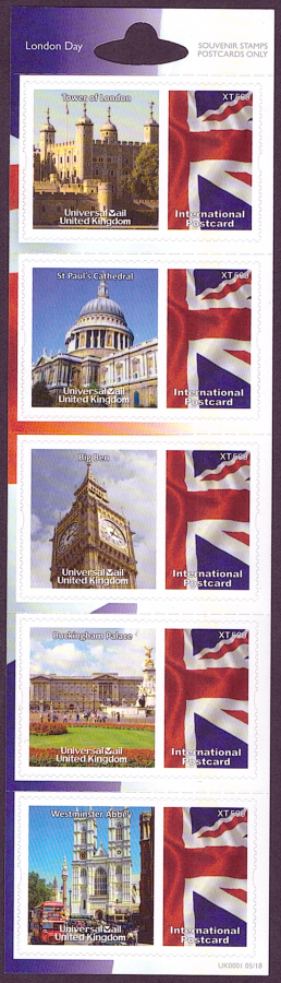 (image for) UK0001 London Day Universal Mail Stamps Dated: 05/18
